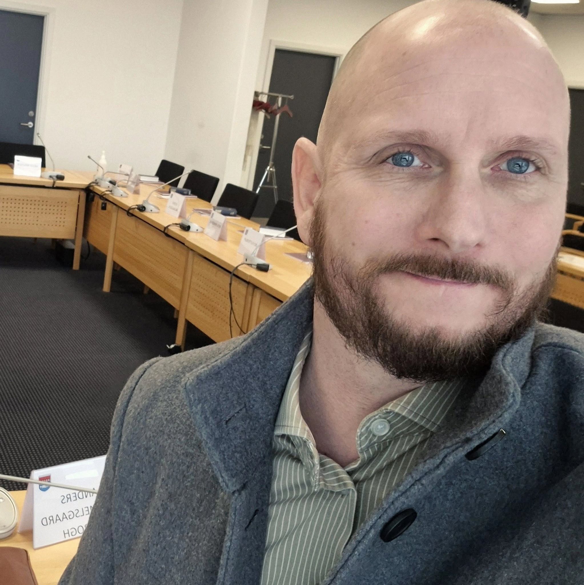 Portræt af Anders Simmelsgaard Krogh